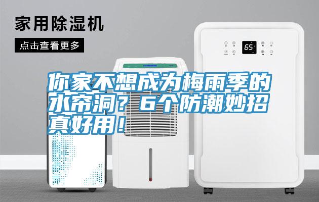 你家不想成為梅雨季的水簾洞？6個(gè)防潮妙招真好用！