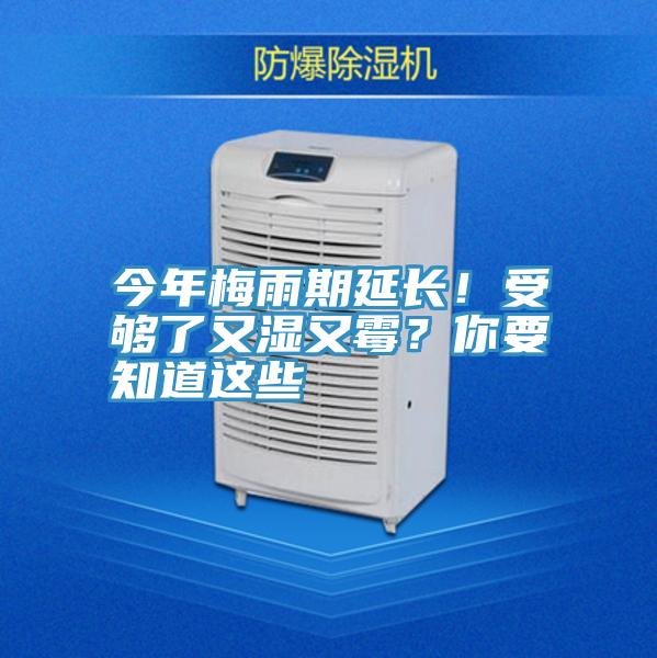 今年梅雨期延長！受夠了又濕又霉？你要知道這些