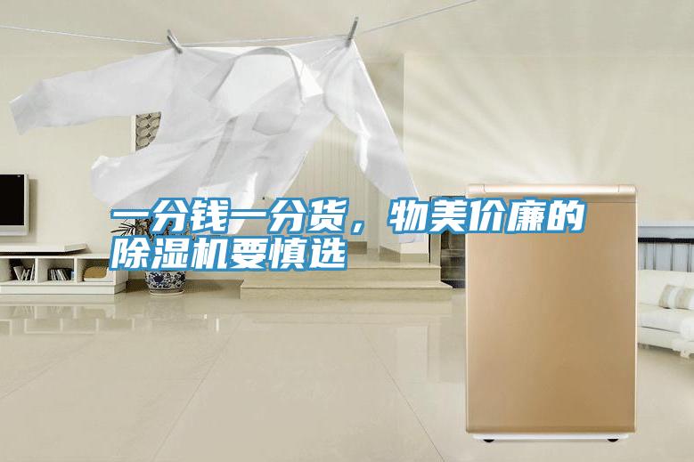 一分錢一分貨，物美價廉的除濕機要慎選
