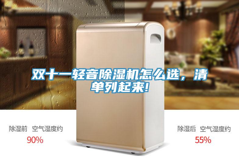 雙十一輕音除濕機(jī)怎么選，清單列起來!
