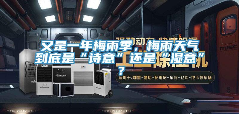 又是一年梅雨季，梅雨天氣到底是“詩意”還是“濕意”？