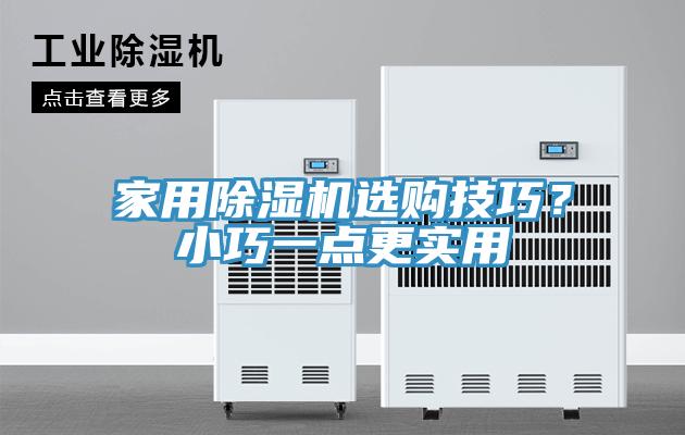 家用除濕機(jī)選購技巧？小巧一點(diǎn)更實(shí)用