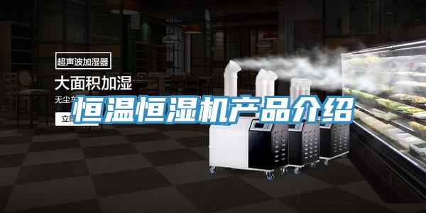 恒溫恒濕機(jī)產(chǎn)品介紹