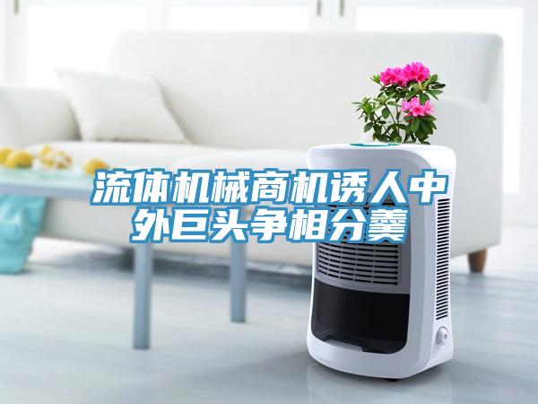 流體機(jī)械商機(jī)誘人中外巨頭爭相分羹