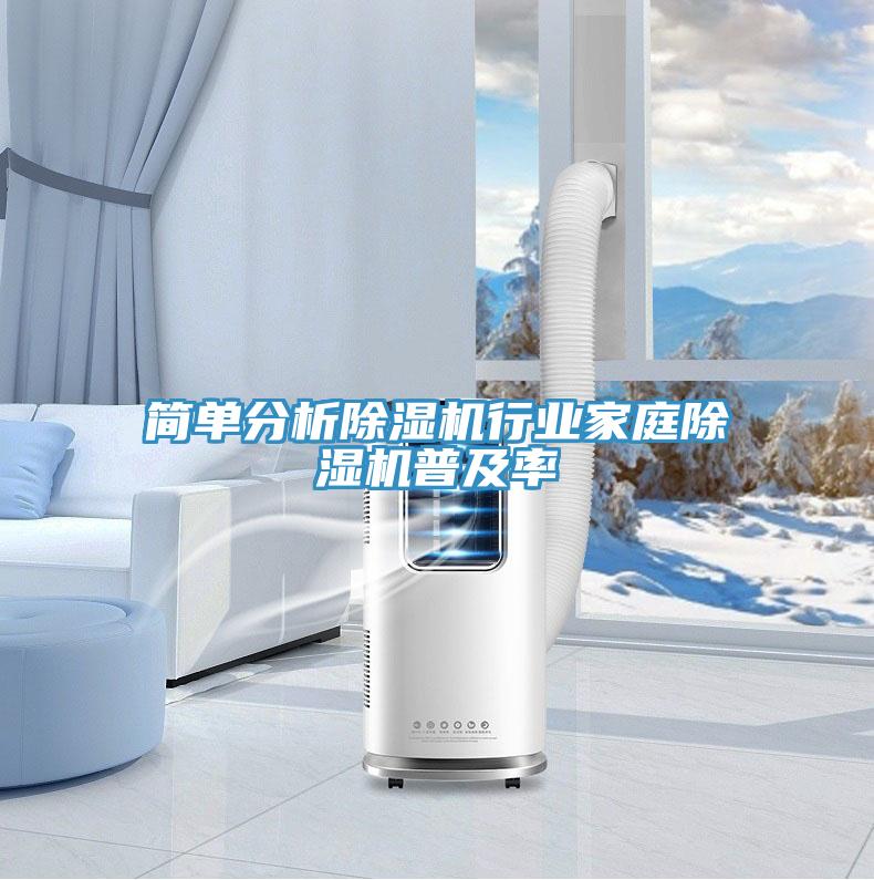 簡(jiǎn)單分析除濕機(jī)行業(yè)家庭除濕機(jī)普及率