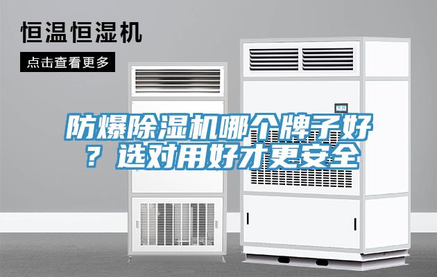 防爆除濕機(jī)哪個牌子好？選對用好才更安全