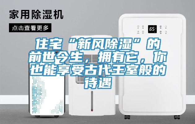 住宅“新風(fēng)除濕”的前世今生，擁有它，你也能享受古代王室般的待遇