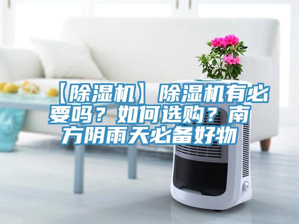 【除濕機】除濕機有必要嗎？如何選購？南方陰雨天必備好物