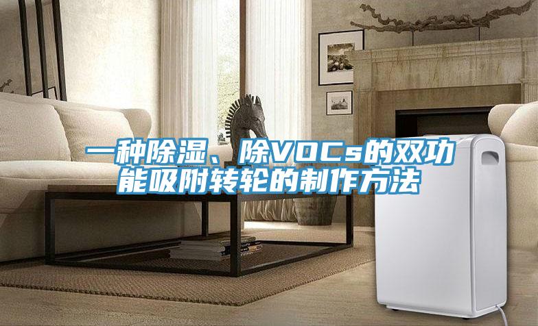 一種除濕、除VOCs的雙功能吸附轉(zhuǎn)輪的制作方法