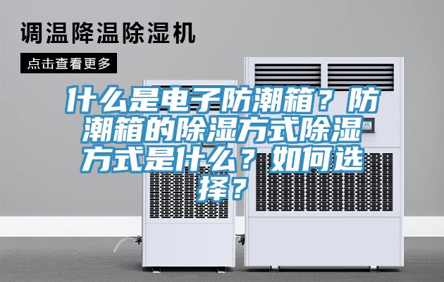 什么是電子防潮箱？防潮箱的除濕方式除濕方式是什么？如何選擇？