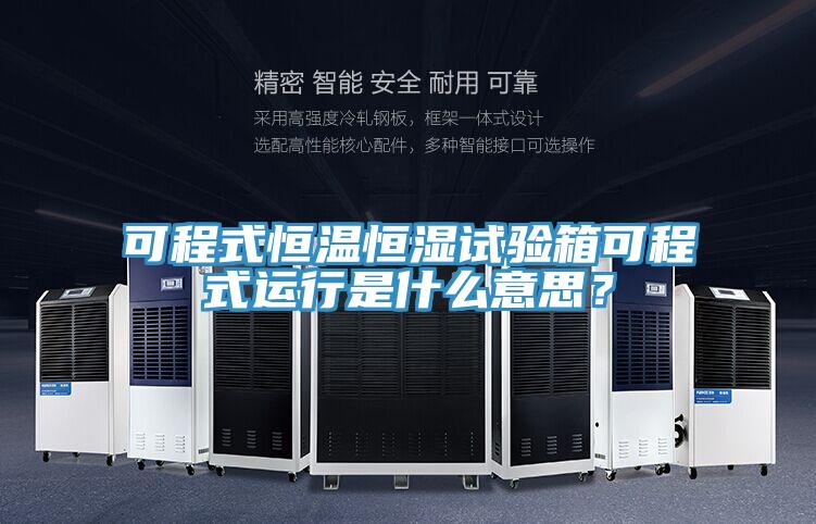 可程式恒溫恒濕試驗(yàn)箱可程式運(yùn)行是什么意思？