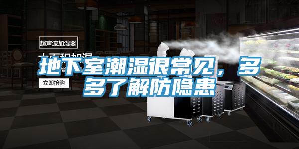 地下室潮濕很常見，多多了解防隱患