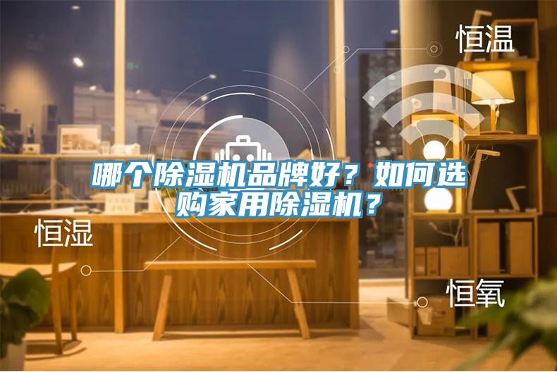 哪個除濕機品牌好？如何選購家用除濕機？