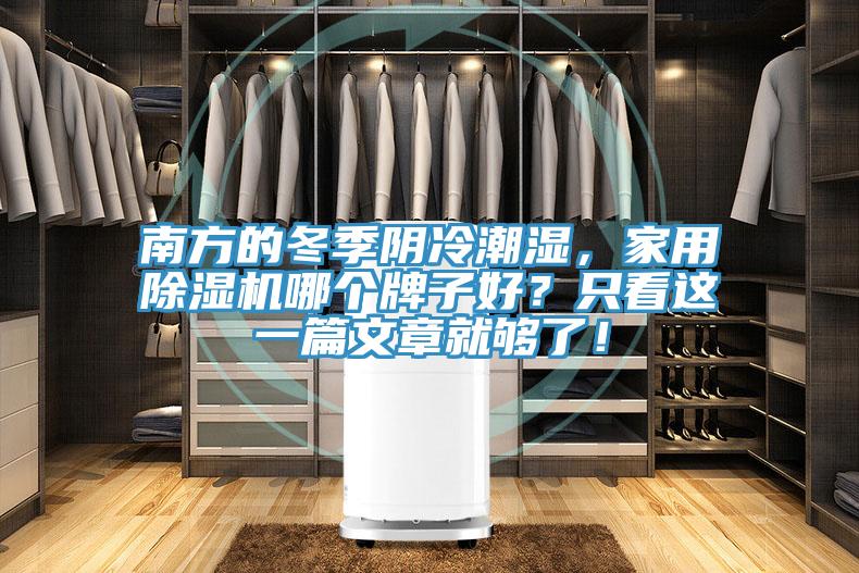 南方的冬季陰冷潮濕，家用除濕機哪個牌子好？只看這一篇文章就夠了！