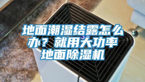 地面潮濕結(jié)露怎么辦？就用大功率地面除濕機(jī)