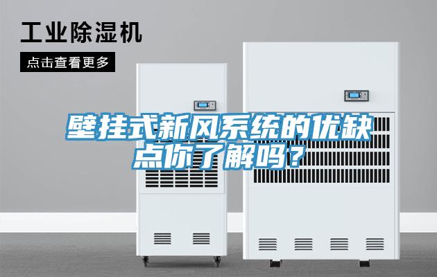 壁掛式新風系統(tǒng)的優(yōu)缺點你了解嗎？