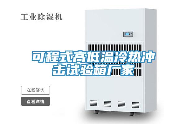可程式高低溫冷熱沖擊試驗(yàn)箱廠(chǎng)家