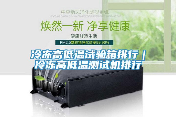 冷凍高低溫試驗(yàn)箱排行｜冷凍高低溫測(cè)試機(jī)排行