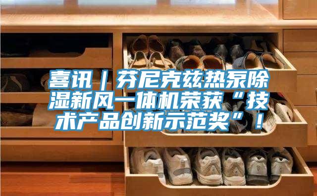 喜訊｜芬尼克茲熱泵除濕新風(fēng)一體機榮獲“技術(shù)產(chǎn)品創(chuàng)新示范獎”！