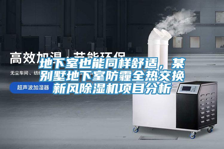 地下室也能同樣舒適，某別墅地下室防霾全熱交換新風(fēng)除濕機(jī)項(xiàng)目分析