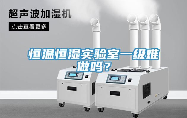 恒溫恒濕實(shí)驗(yàn)室一級(jí)難做嗎？