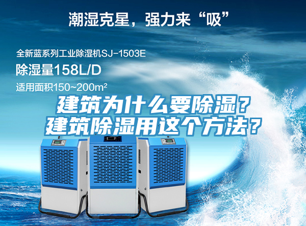 建筑為什么要除濕？建筑除濕用這個方法？
