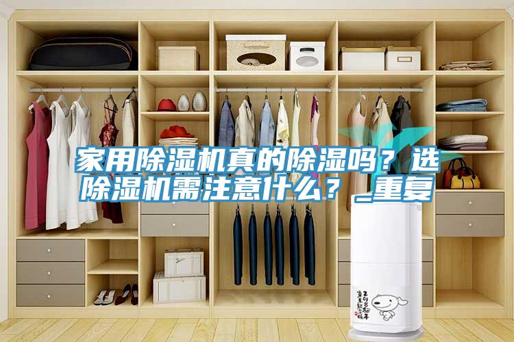 家用除濕機真的除濕嗎？選除濕機需注意什么？_重復