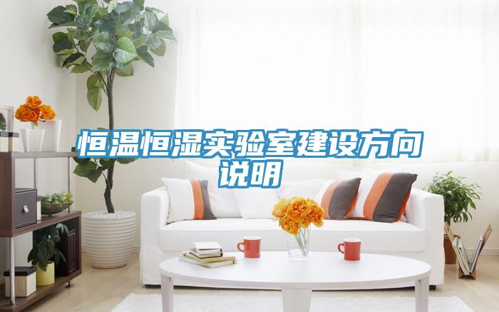 恒溫恒濕實(shí)驗(yàn)室建設(shè)方向說(shuō)明