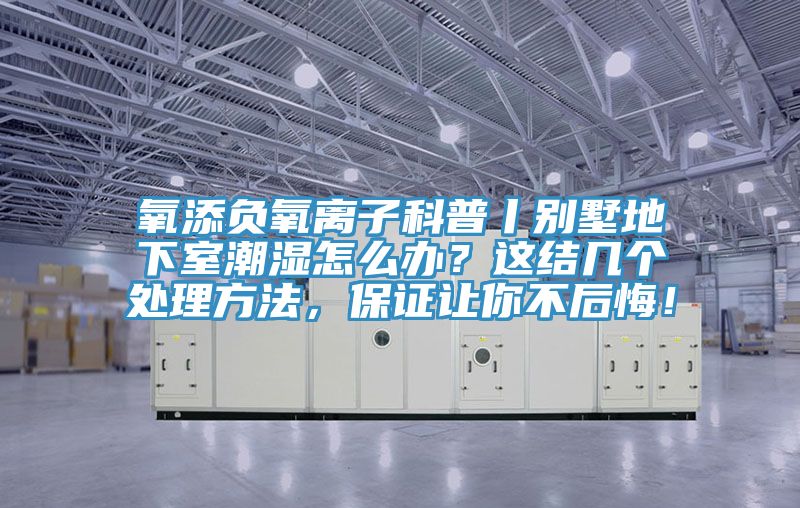 氧添負(fù)氧離子科普丨別墅地下室潮濕怎么辦？這結(jié)幾個處理方法，保證讓你不后悔！