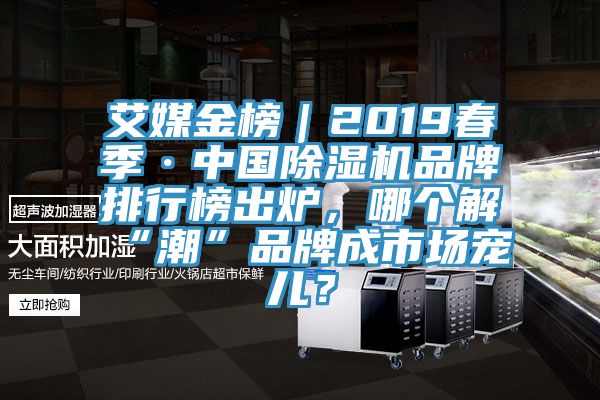 艾媒金榜｜2019春季·中國除濕機品牌排行榜出爐，哪個解“潮”品牌成市場寵兒？
