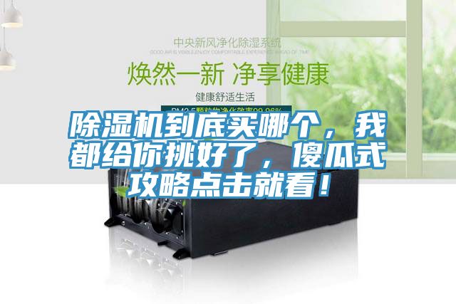 除濕機(jī)到底買哪個，我都給你挑好了，傻瓜式攻略點擊就看！