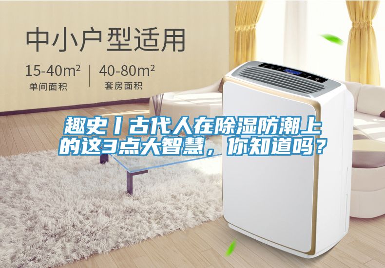 趣史丨古代人在除濕防潮上的這3點大智慧，你知道嗎？