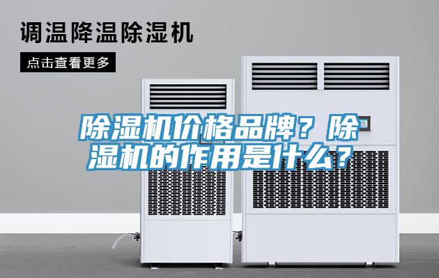 除濕機(jī)價(jià)格品牌？除濕機(jī)的作用是什么？