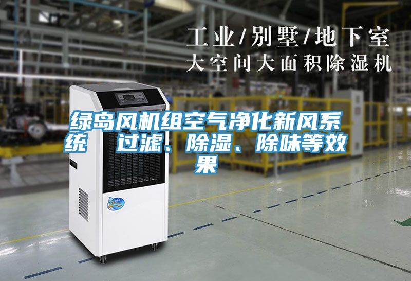 綠島風(fēng)機組空氣凈化新風(fēng)系統(tǒng)  過濾、除濕、除味等效果