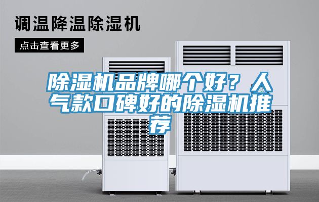 除濕機品牌哪個好？人氣款口碑好的除濕機推薦
