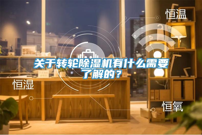 關(guān)于轉(zhuǎn)輪除濕機(jī)有什么需要了解的？