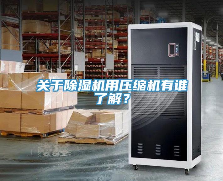 關(guān)于除濕機(jī)用壓縮機(jī)有誰(shuí)了解？