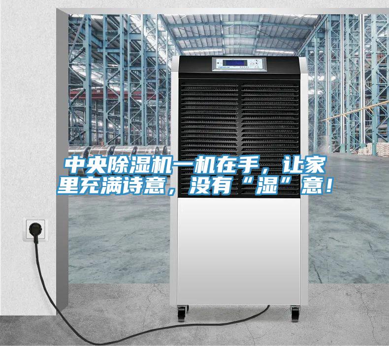 中央除濕機一機在手，讓家里充滿詩意，沒有“濕”意！
