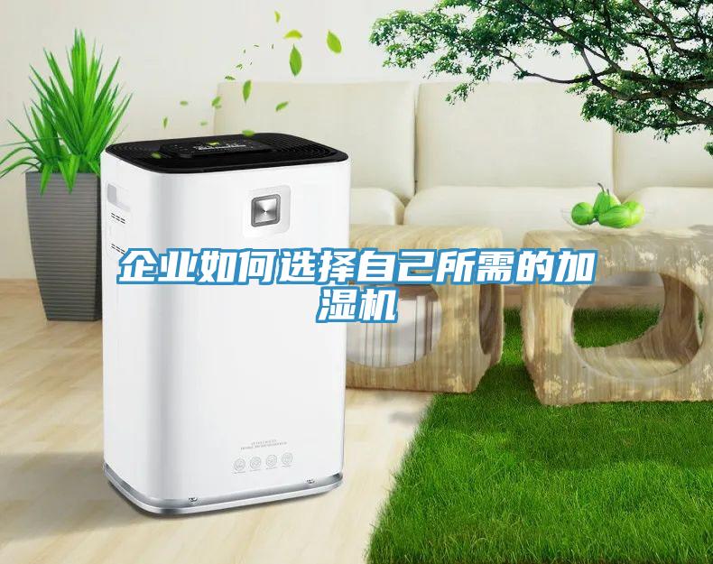 企業(yè)如何選擇自己所需的加濕機