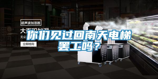 你們見過回南天電梯罷工嗎？