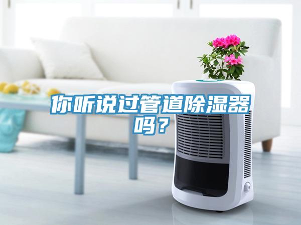 你聽(tīng)說(shuō)過(guò)管道除濕器嗎？