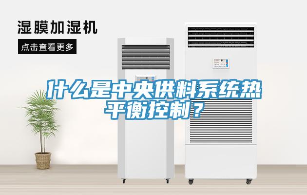 什么是中央供料系統(tǒng)熱平衡控制？
