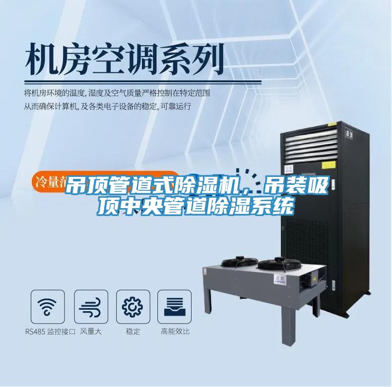吊頂管道式除濕機，吊裝吸頂中央管道除濕系統(tǒng)