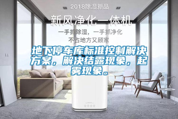地下停車庫標準控制解決方案，解決結(jié)露現(xiàn)象，起霧現(xiàn)象。