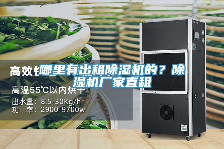 哪里有出租除濕機(jī)的？除濕機(jī)廠家直租